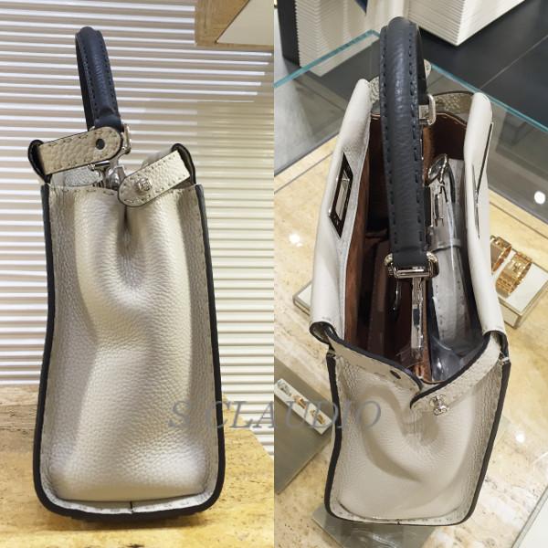 ☆FENDI ピーカブー コピー 国内外モデル&セレブ御用達♪SELLERIA バイカラー トートバッグ 6120502